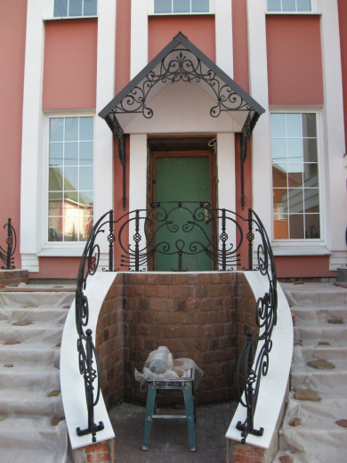 Кованый козырек 12