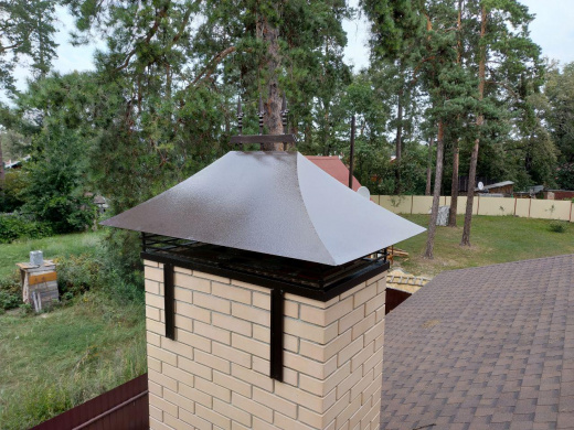 Дымник с элементами ковки 18