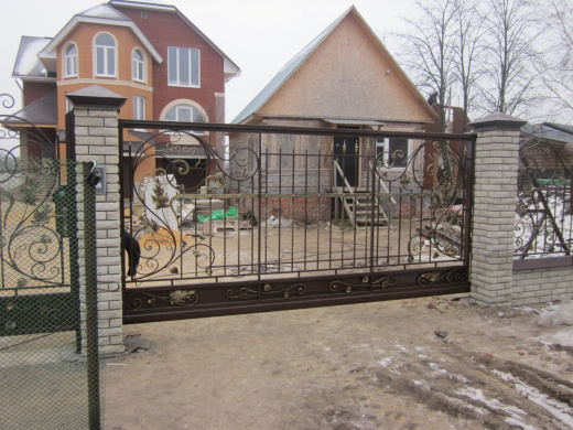 Ворота сдвижные прозрачные