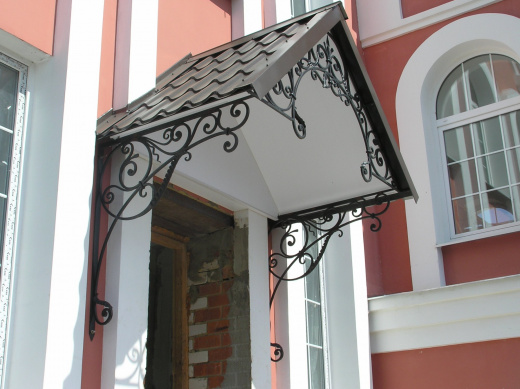 Кованый козырек 16