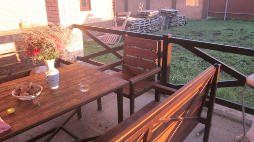 Набор кованой уличной мебели