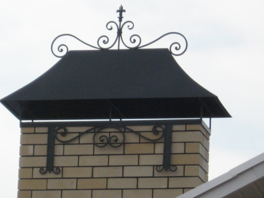 Дымник с элементами ковки 7