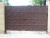 Ворота глухие коричневые