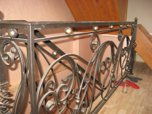 Кованое балконное ограждение 23