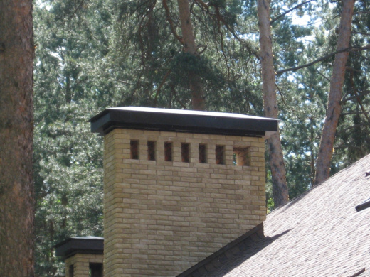 Дымник с элементами ковки 4