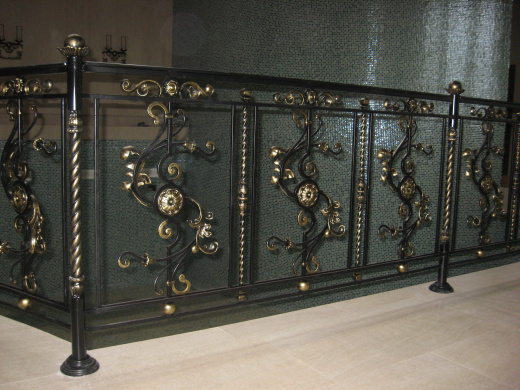 Кованое балконное ограждение 32