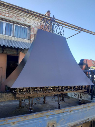 Дымник с элементами ковки 17