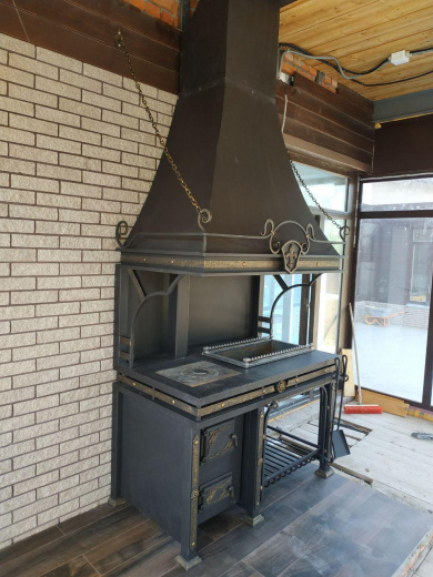 Кухонный комплекс полностью кованый 3