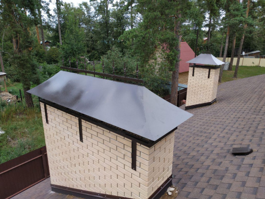 Дымник с элементами ковки 18