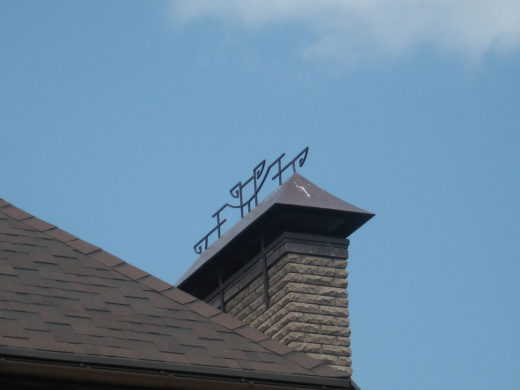 Дымник с элементами ковки 5