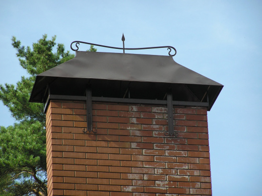 Дымник с элементами ковки 3