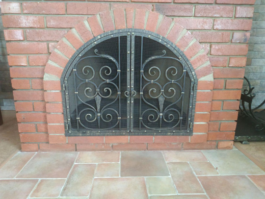 Заслонка для камина 3