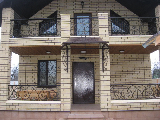 Кованый козырек 4