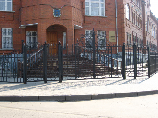 Распашные кованые ворота 52