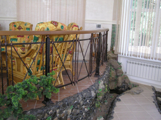 Кованое балконное ограждение 29