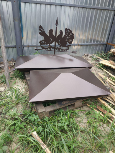 Дымник с элементами ковки 15