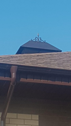 Дымник с элементами ковки 13