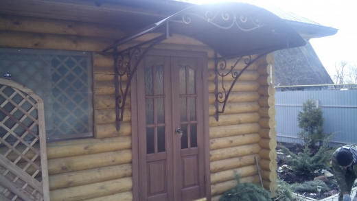 Кованый козырек 2