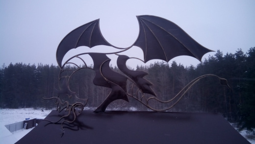 Дымник с элементами ковки 12