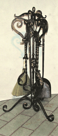 Каминный набор кованый 16