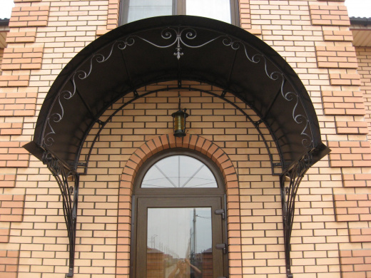 Кованый козырек 26