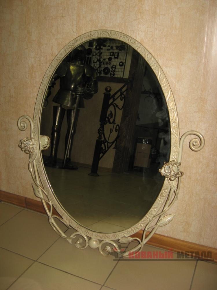 Кованое овальное зеркало