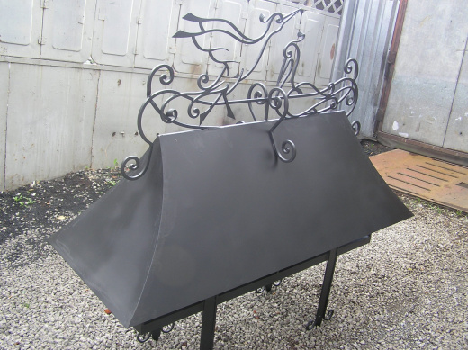 Дымник с элементами ковки 2