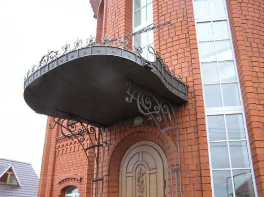 Кованый козырек 17