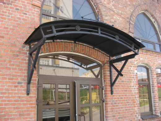 Кованый козырек 22