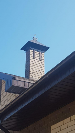 Дымник с элементами ковки 14