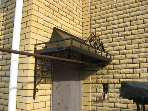 Кованый козырек 24