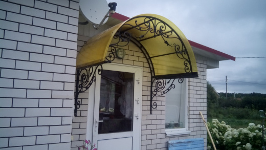 Кованый козырек 14