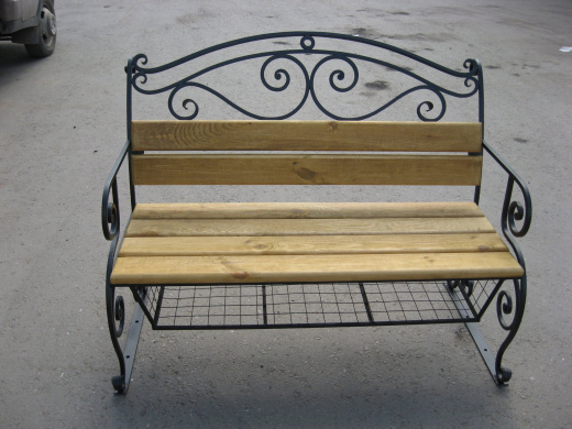 Кованая скамейка 6